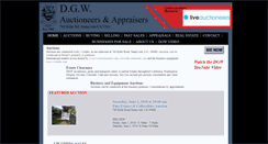 Desktop Screenshot of dgwauctioneers.com