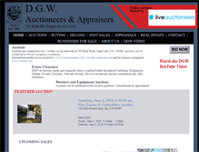 Tablet Screenshot of dgwauctioneers.com